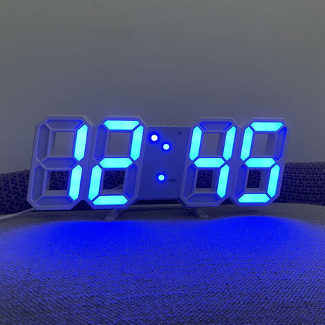 Horloge À Led Bleue