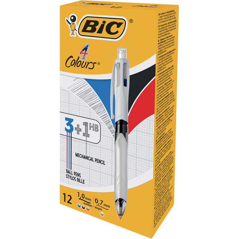 Bic Stylos Bille 4 Couleurs 3 + 1 Hb