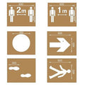 Pochoirs De Distanciation Kit Pour La Cour