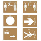 Pochoirs De Distanciation Kit Pour La Cour
