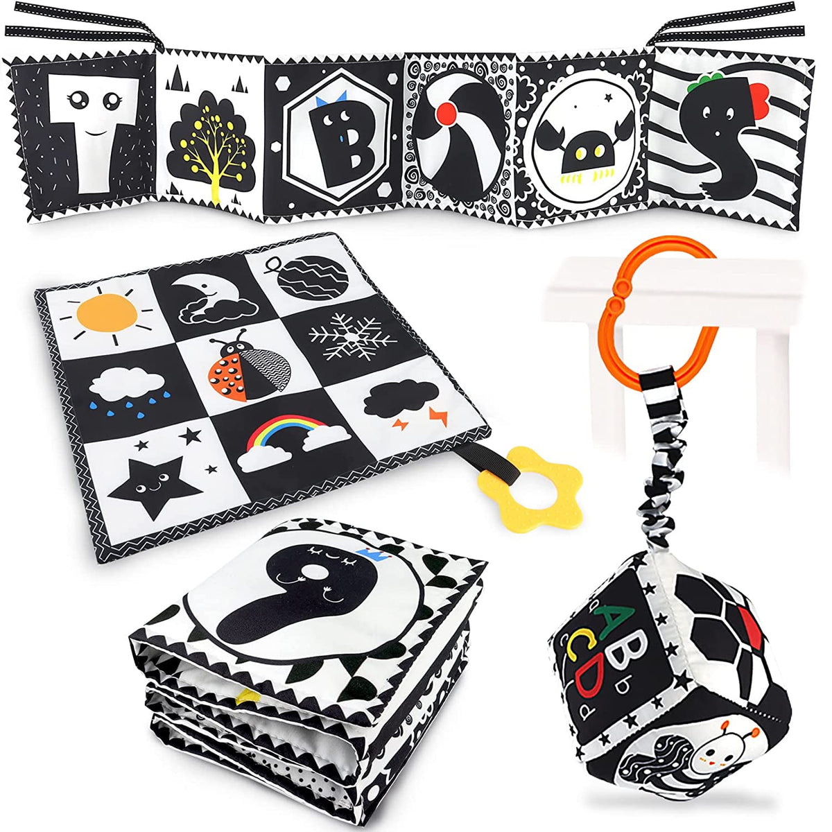 High-Contrast Black & White Sensory Activity Mat