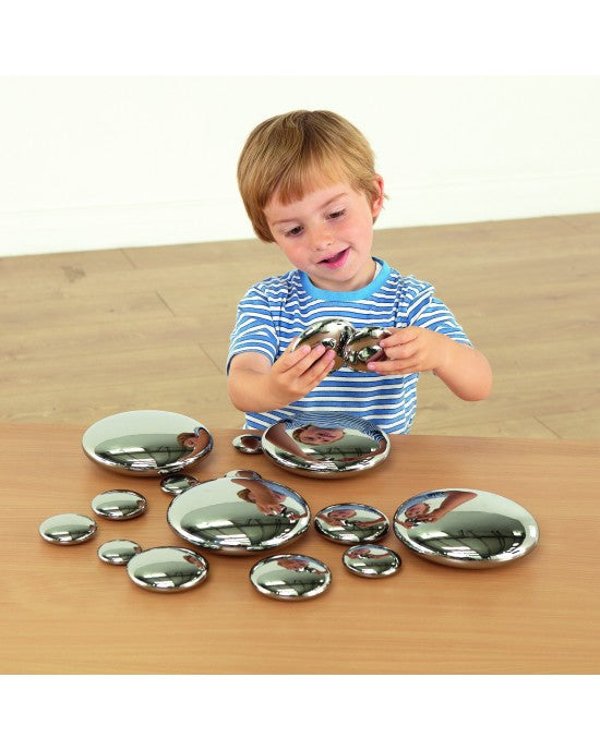 Holographic Mirror Sensory Pebbles Set
