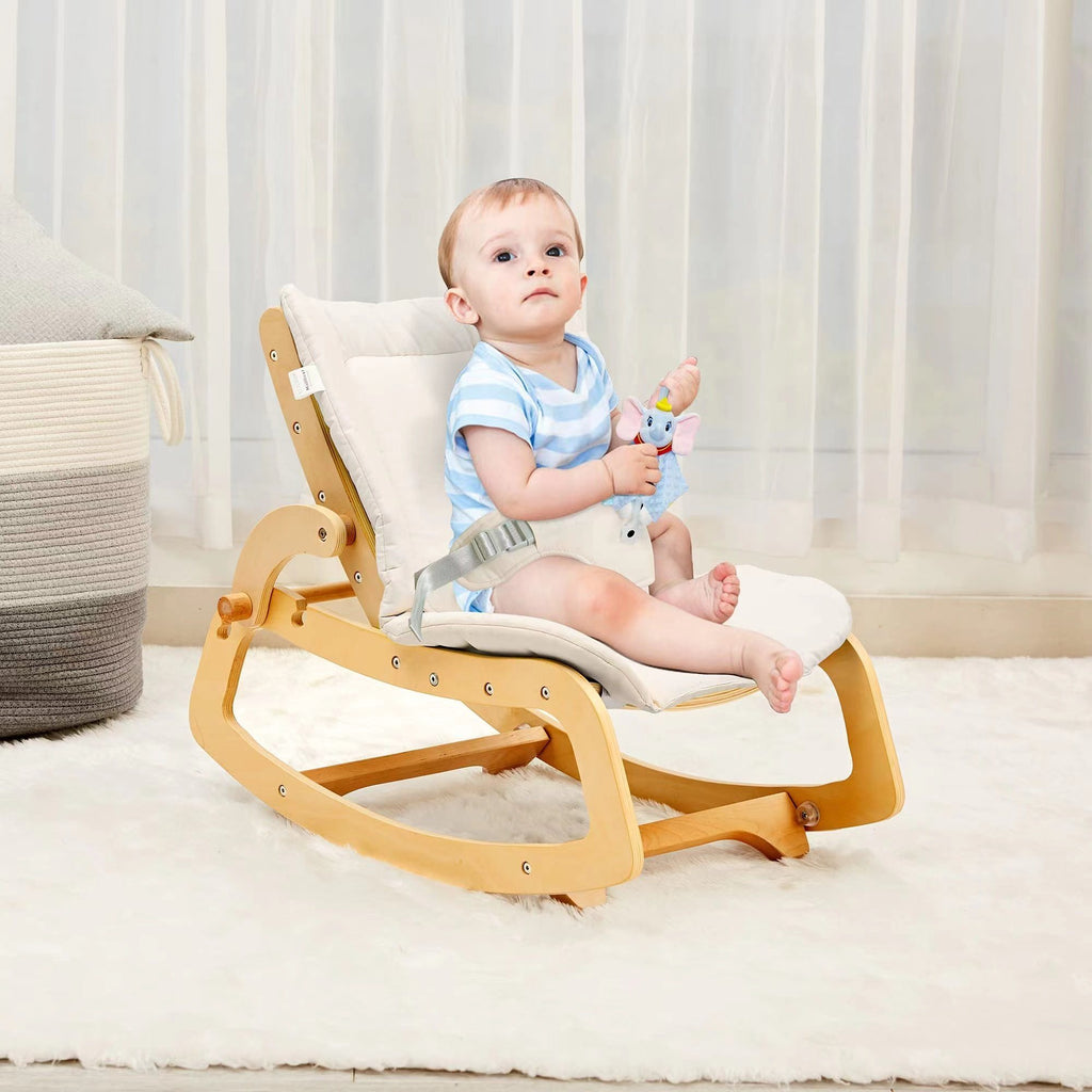 Ergonomic Wooden Nursery Chair