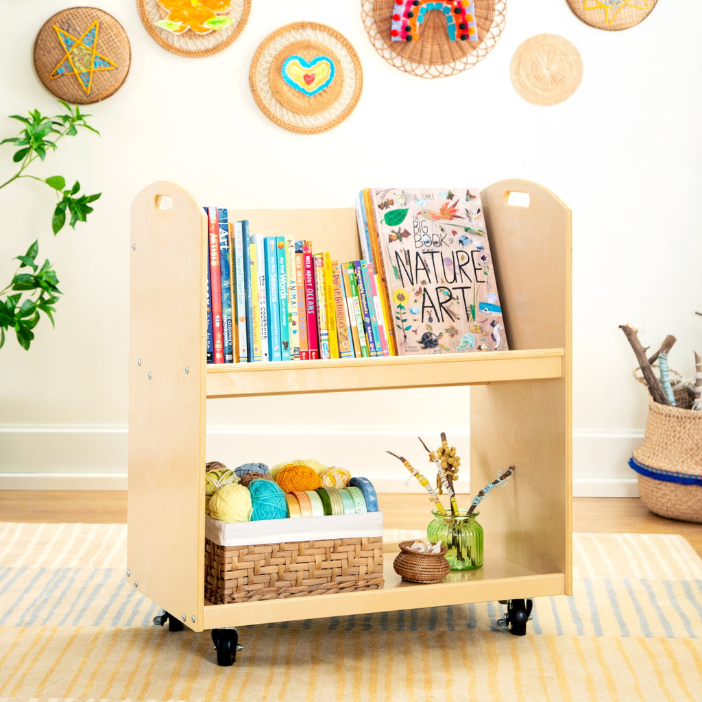 Wooden Toy & Book Storage Cart