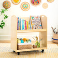 Wooden Toy & Book Storage Cart