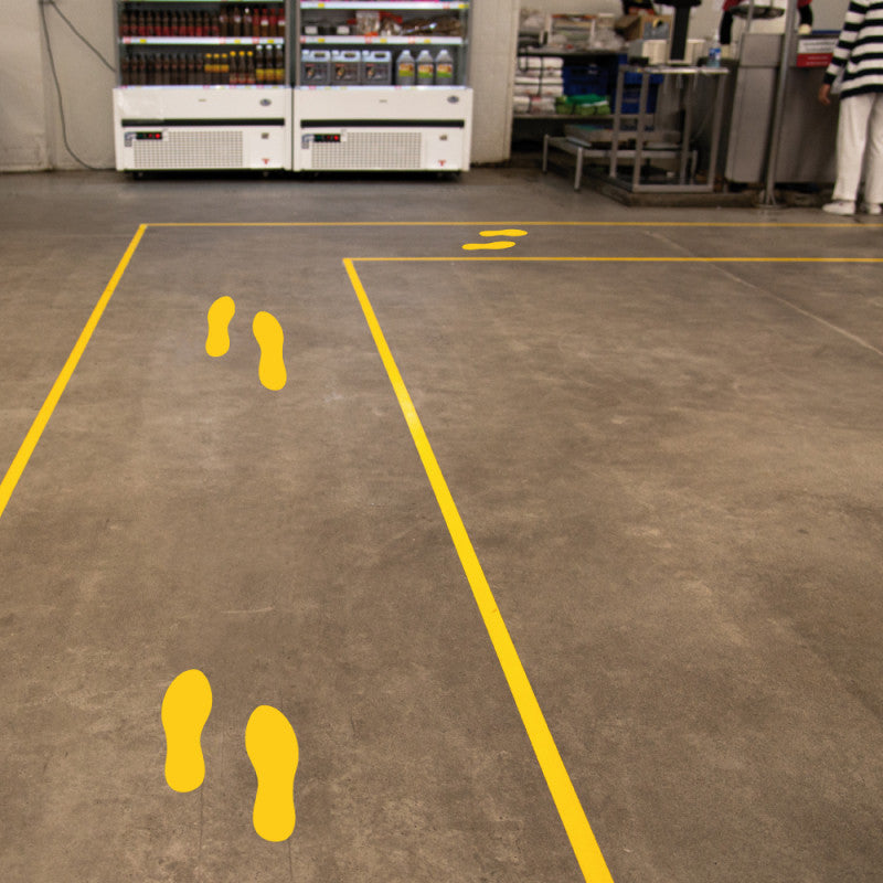 Empreintes Marquage Au Sol En Feutre Mains