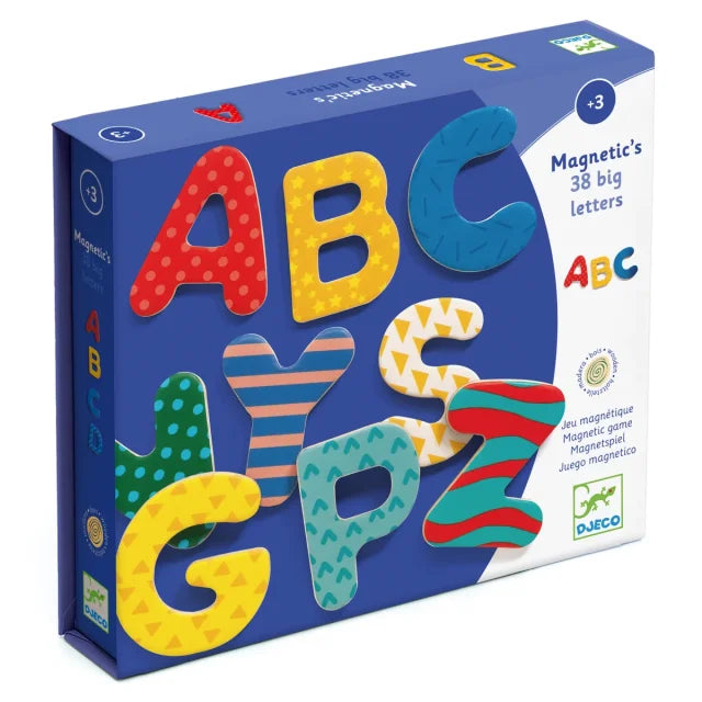 Maxi Lot Grandes Lettres Magnétiques Multicolores