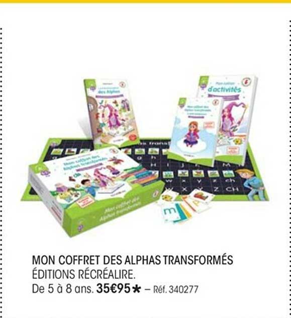 Récréalire Mon Coffret Des Alphas Transformés