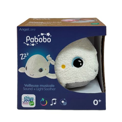 Pabobo Peluche Lumineuse Musicale Béluga