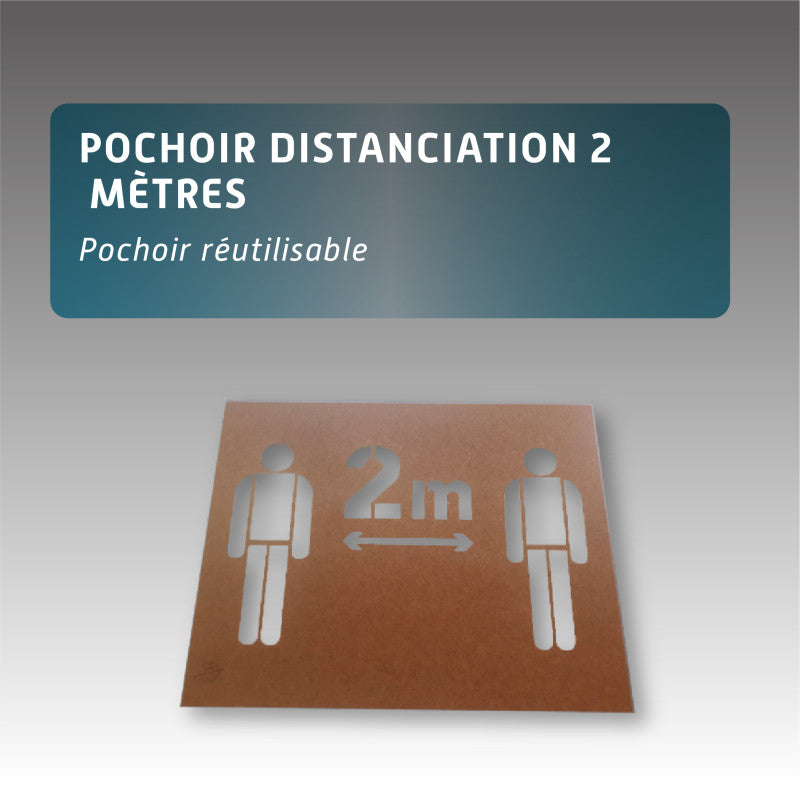 Pochoirs De Distanciation Kit Pour La Cour