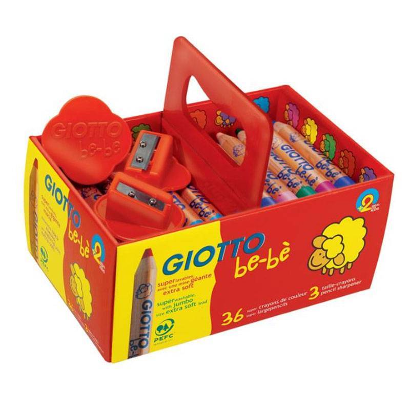 Giotto Crayons De Couleur Giotto Be-Bè X36