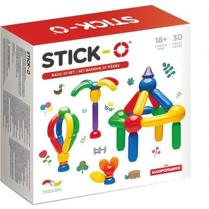 Maxi Lot Jeu De Construction Magnétique Stick-O