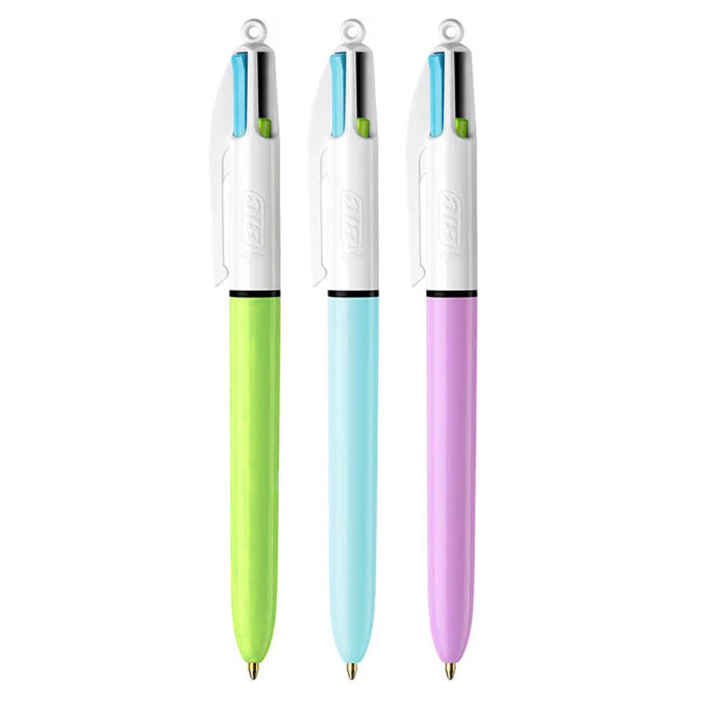 Bic Stylos Bille 4 Couleurs Couleurs Fun